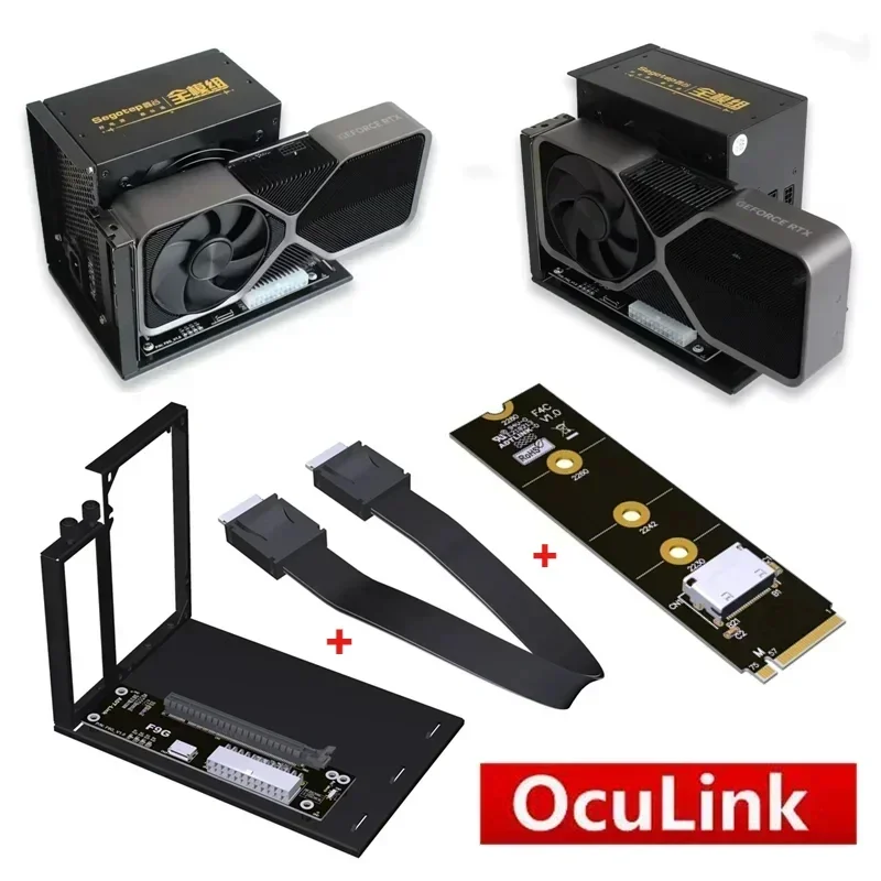 F9G 64Gbps OcuLink to PCIE 4.0 - Oculink Egpu Mini Pc ulasan dan harga
