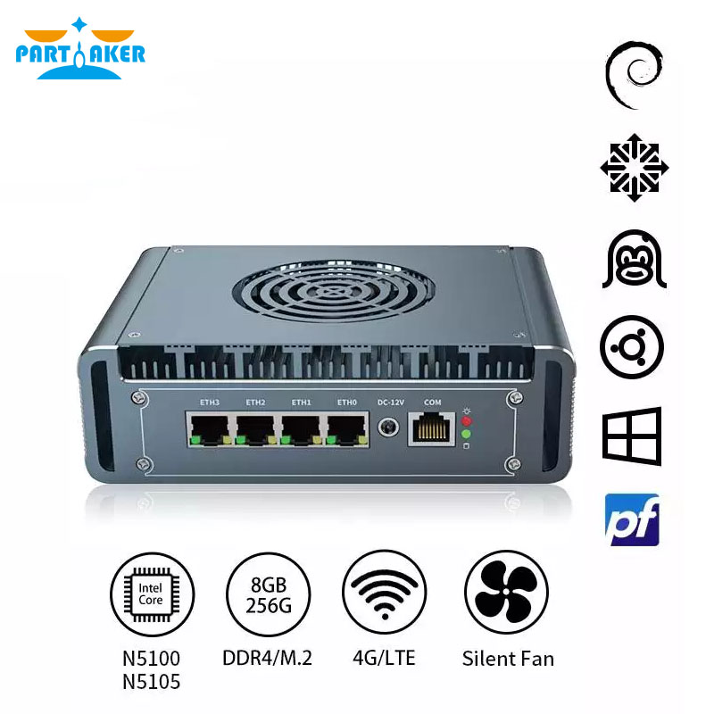 12th Gen Intel I3-1115G4 Fanle - Pfsense Firewall Router 2.5G 4 I226 ulasan dan harga