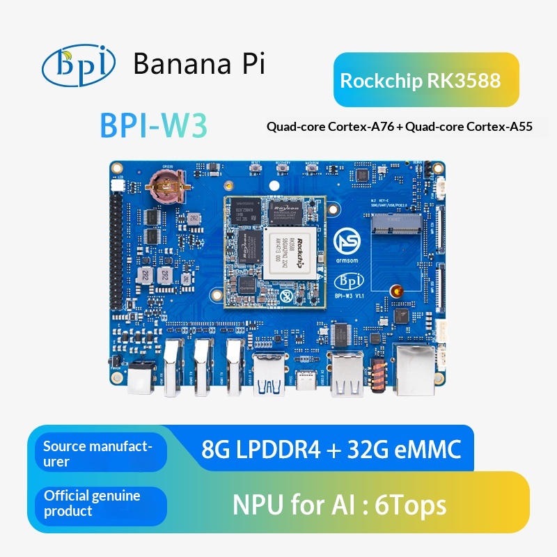 BPI W3 Open Source Router Deve - Rockchip Rk3588 Development Board ulasan dan harga