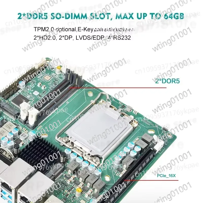 for 13th Gen Mini ITX Motherbo - Lga1700 Itx Motherboard Ddr5 ulasan dan harga