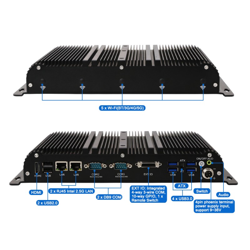 Rugged Fanless Industrial Comp - Fanless Industrial Pc Rs485 Core I7 ulasan dan harga