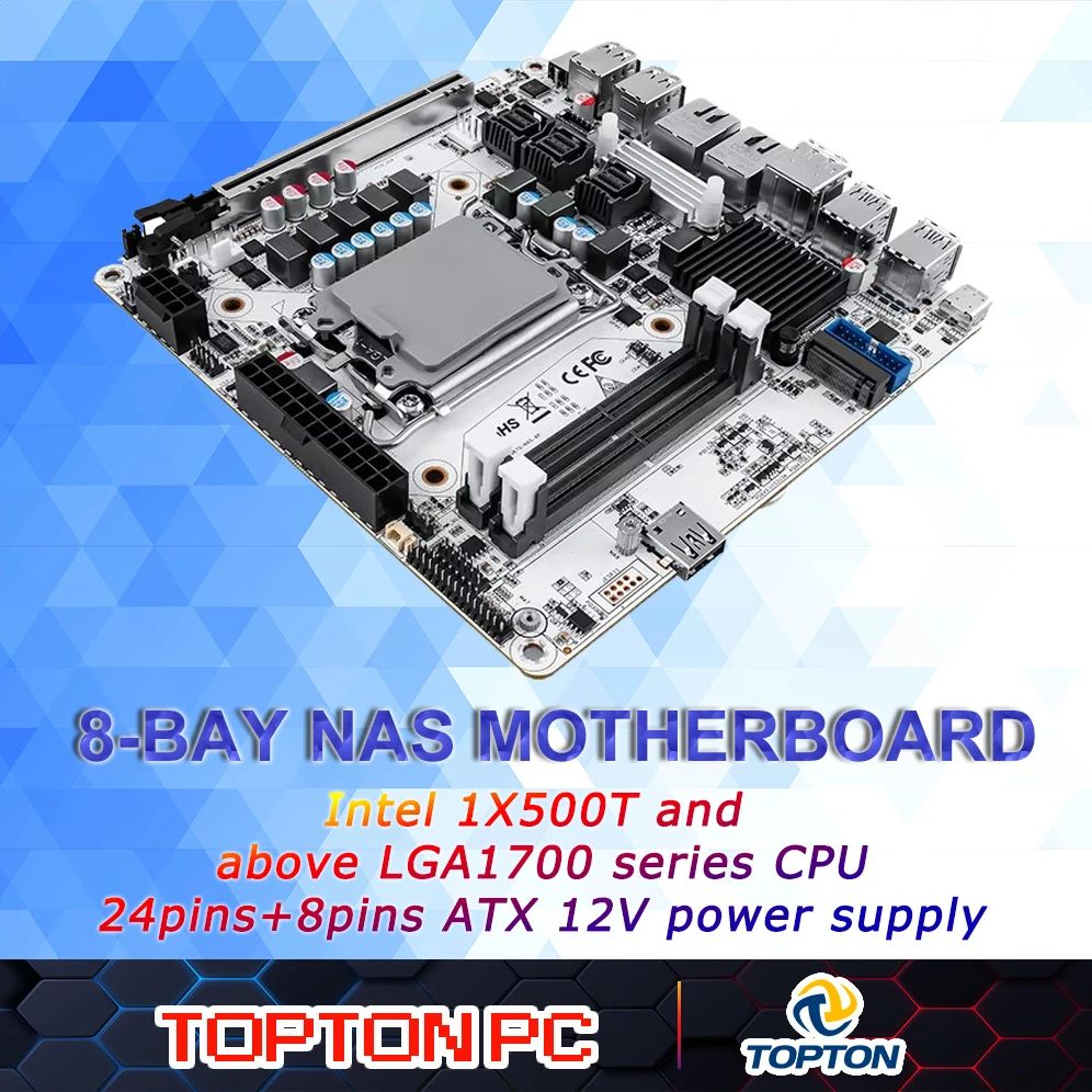 8-Bay NAS Mini ITX Motherboard - Lga1700 Itx Motherboard Ddr5 ulasan dan harga