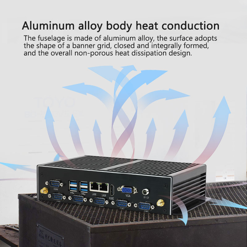 Industrial Mini PC Fanless Dua - Fanless Industrial Pc Rs485 Core I7 ulasan dan harga